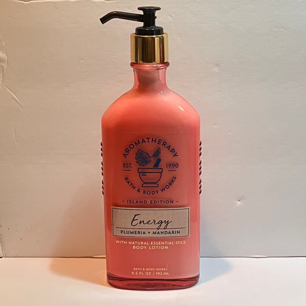 Bath & Body Works Energy Plumeria Mandarin Aromatherapy Lotion 6.5oz